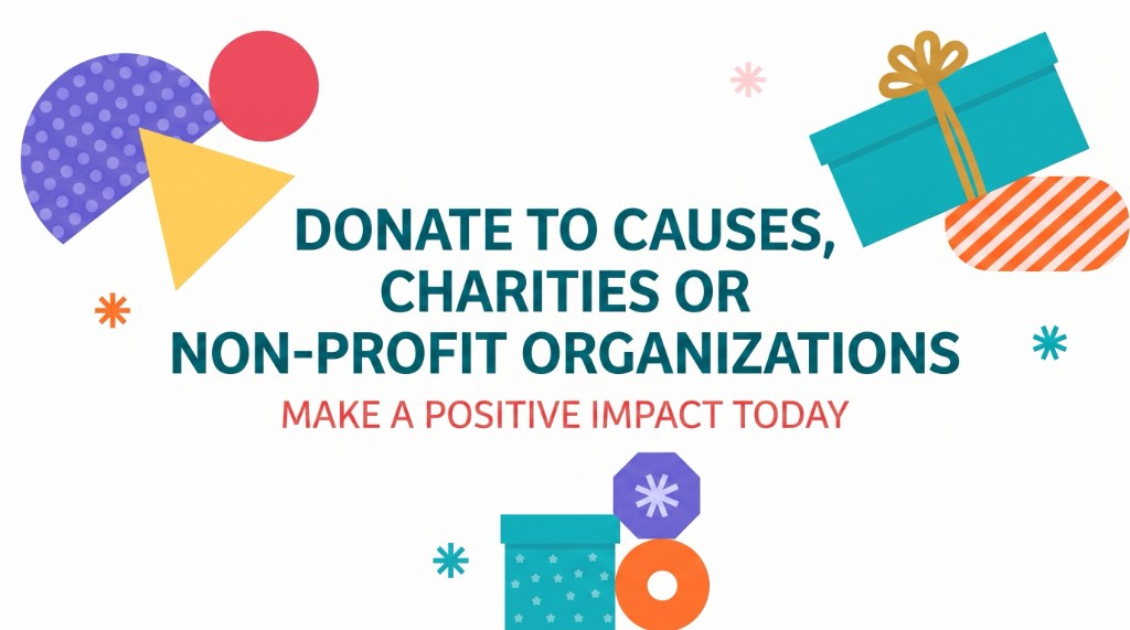 Donate to charities and nonprofits
